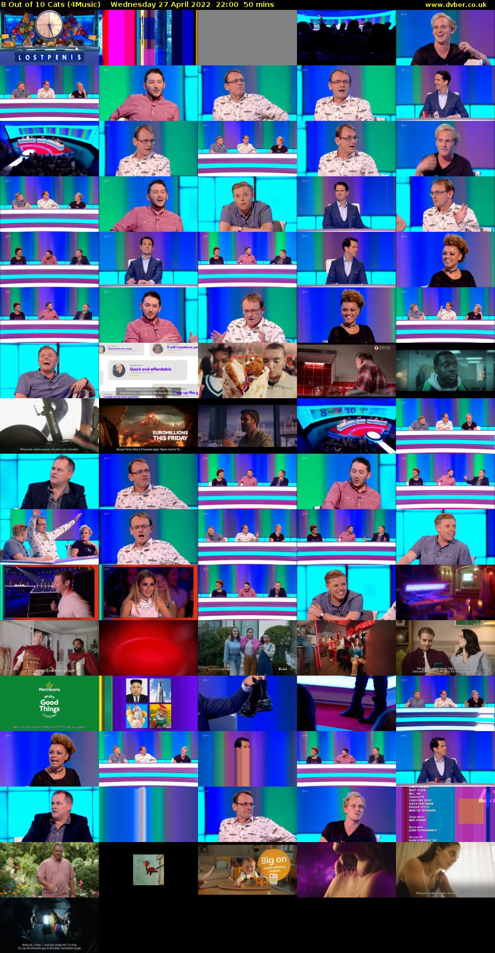 8 Out of 10 Cats (4Music) Wednesday 27 April 2022 22:00 - 22:50