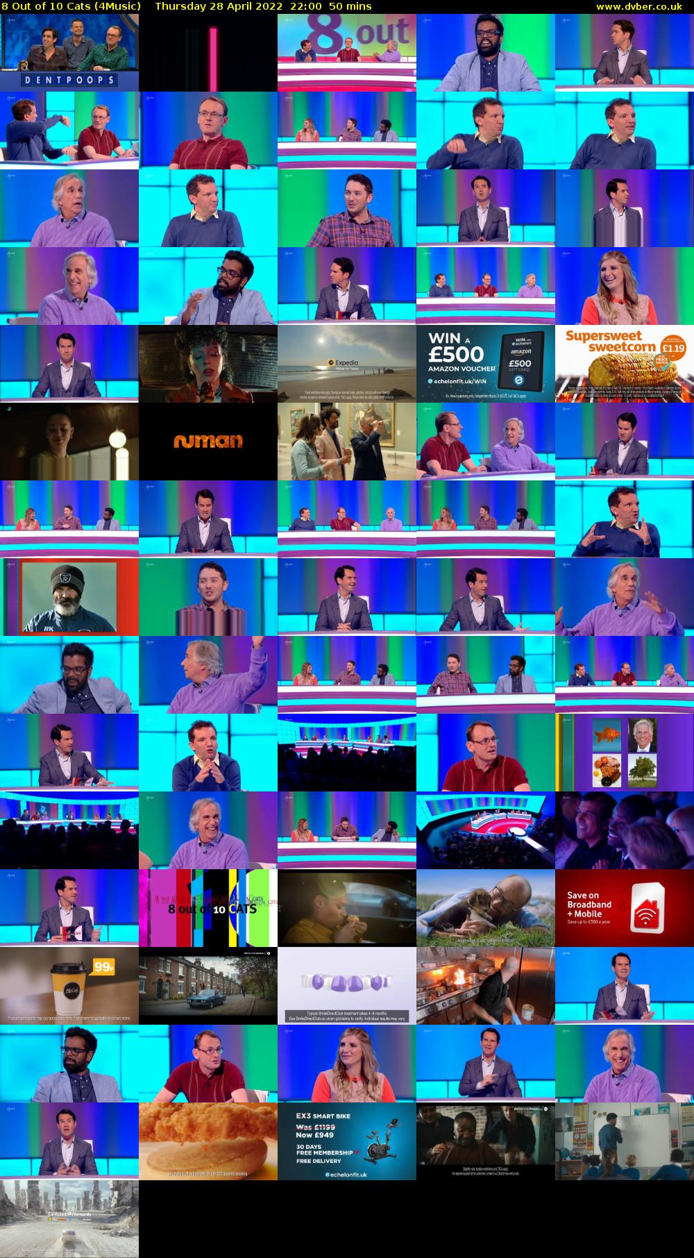 8 Out of 10 Cats (4Music) Thursday 28 April 2022 22:00 - 22:50