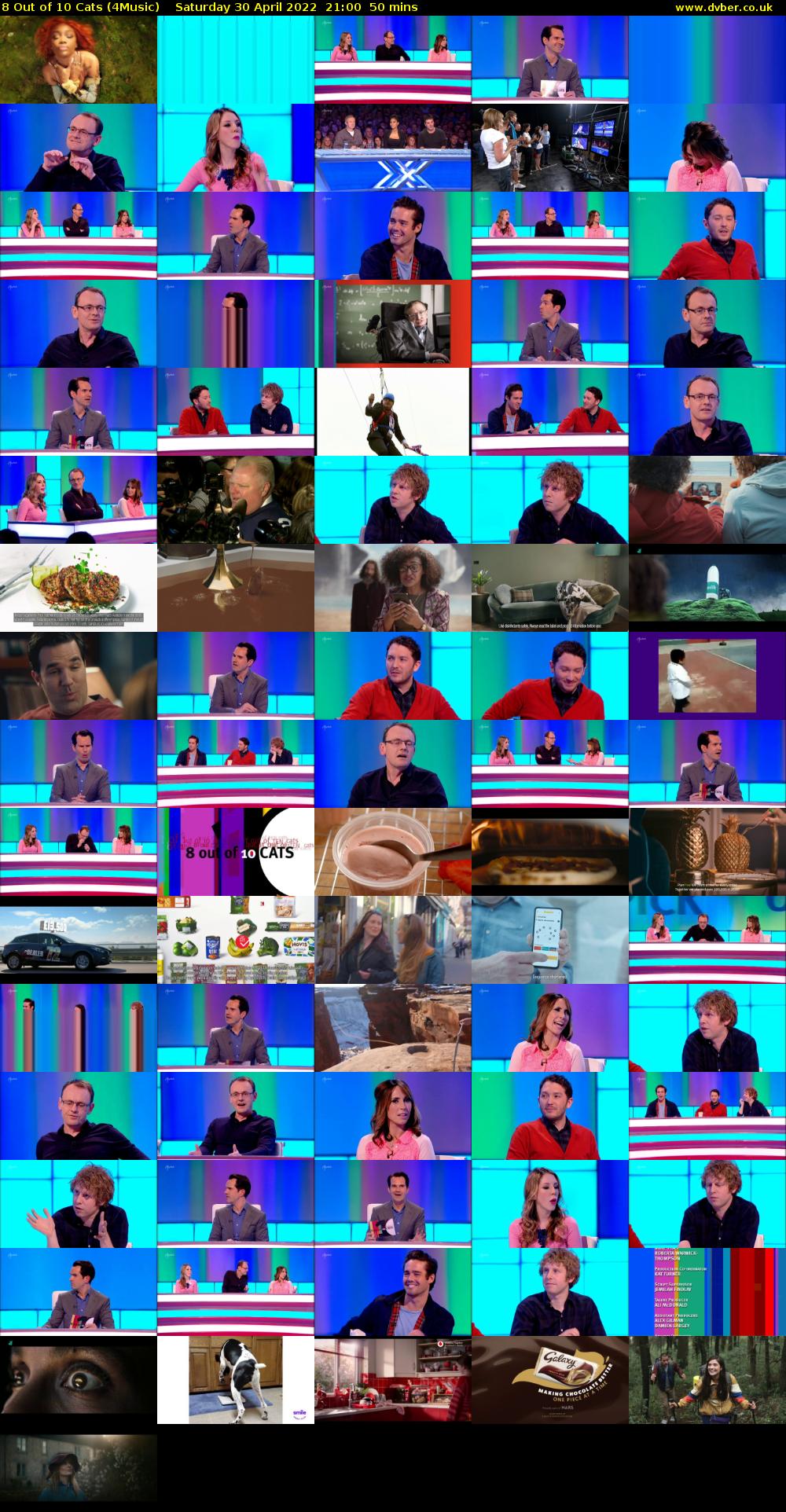 8 Out of 10 Cats (4Music) Saturday 30 April 2022 21:00 - 21:50