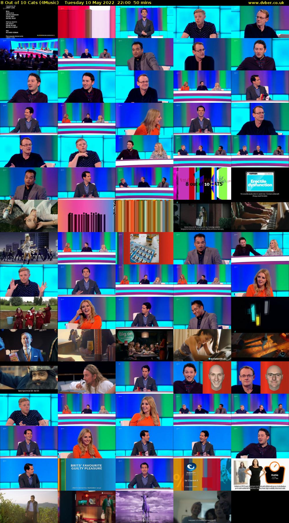 8 Out of 10 Cats (4Music) Tuesday 10 May 2022 22:00 - 22:50