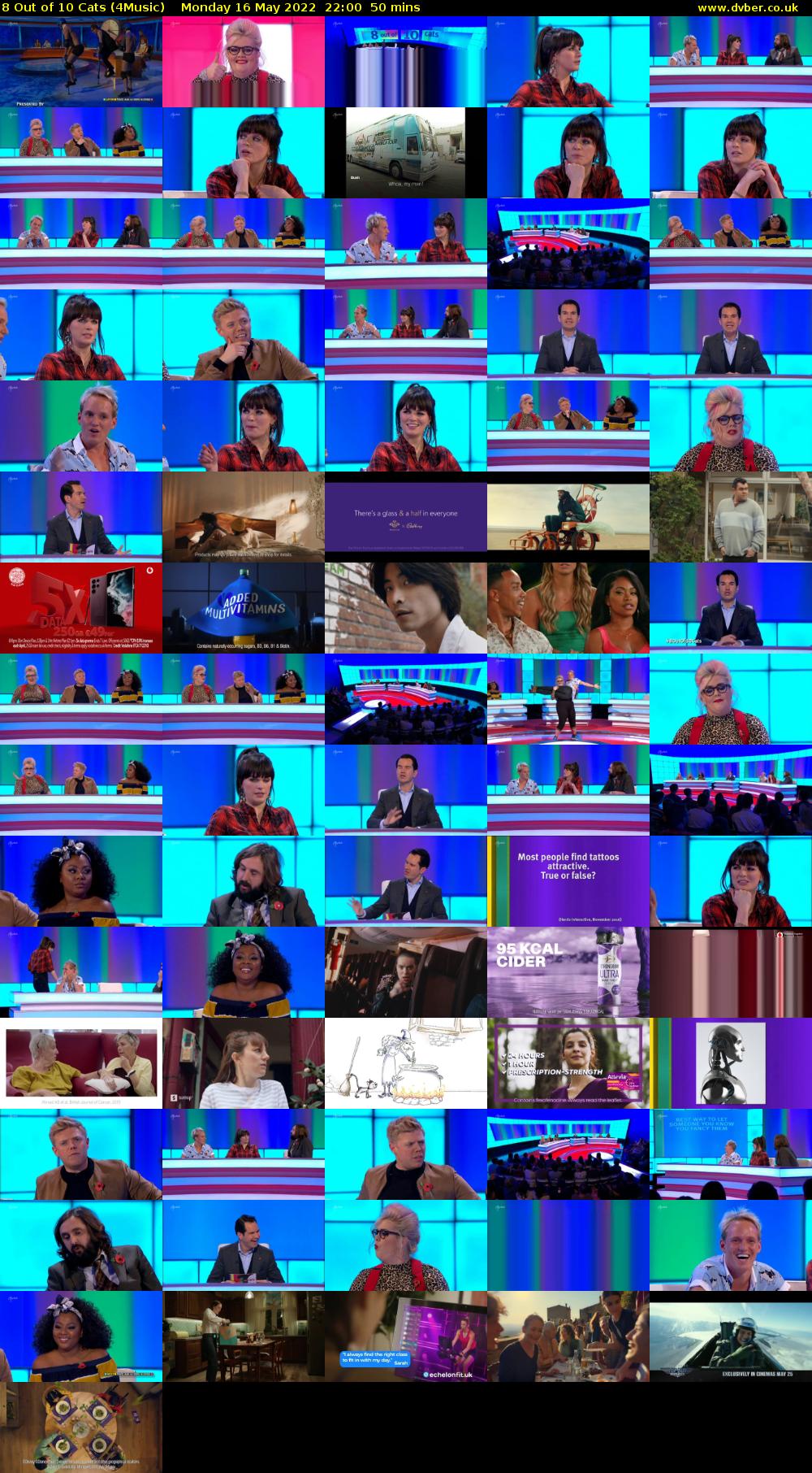 8 Out of 10 Cats (4Music) Monday 16 May 2022 22:00 - 22:50