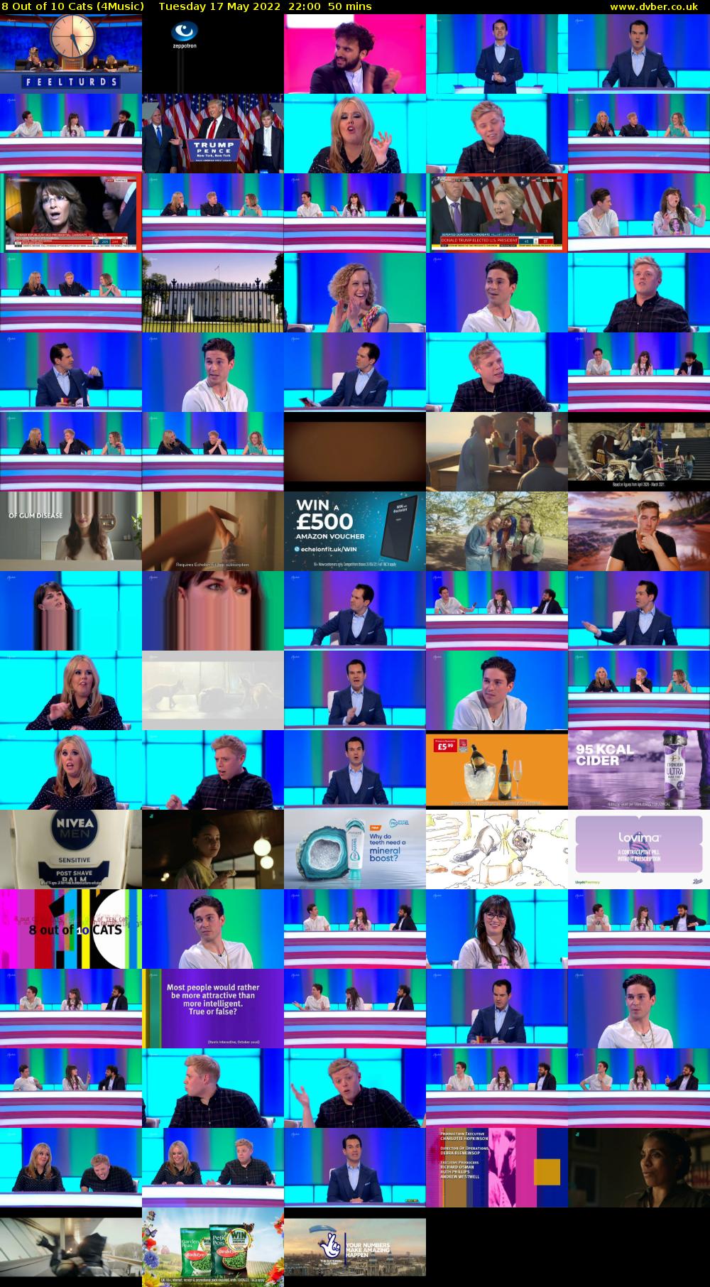 8 Out of 10 Cats (4Music) Tuesday 17 May 2022 22:00 - 22:50