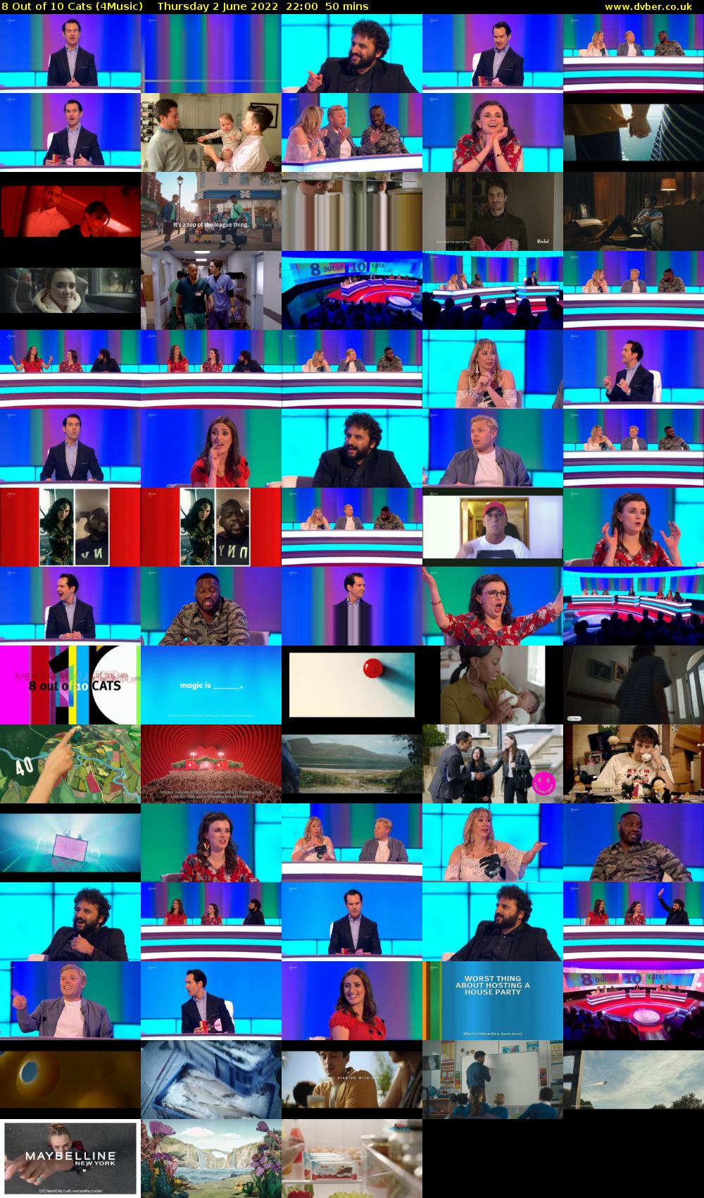8 Out of 10 Cats (4Music) Thursday 2 June 2022 22:00 - 22:50
