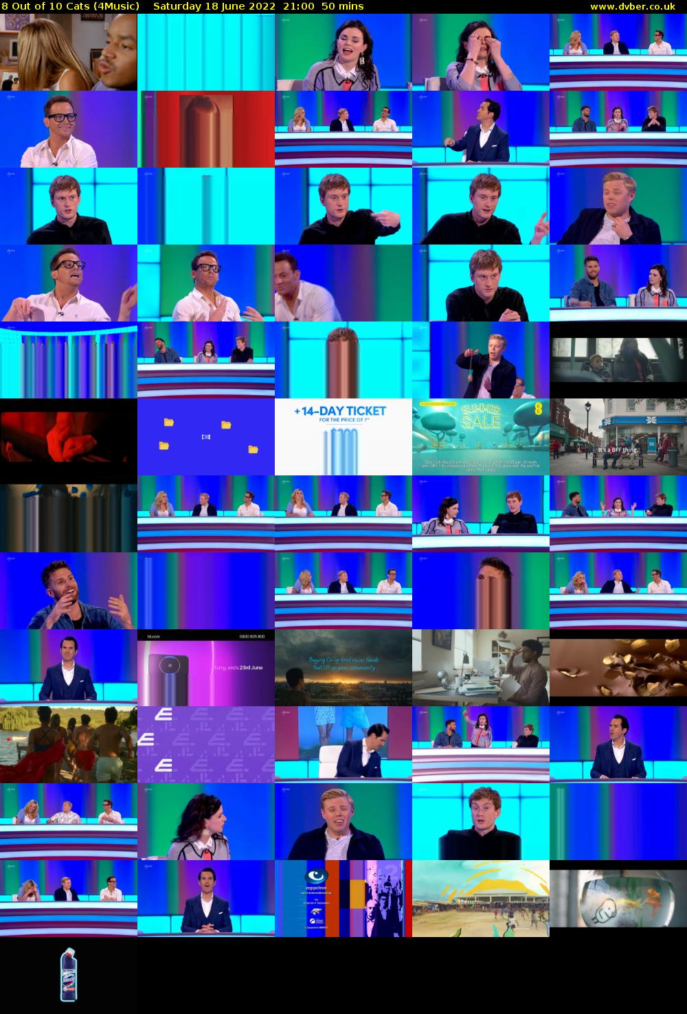 8 Out of 10 Cats (4Music) Saturday 18 June 2022 21:00 - 21:50