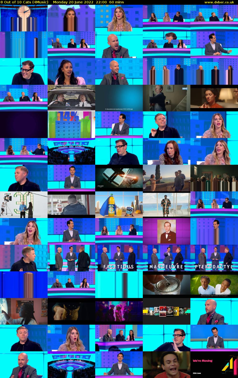 8 Out of 10 Cats (4Music) Monday 20 June 2022 22:00 - 23:00