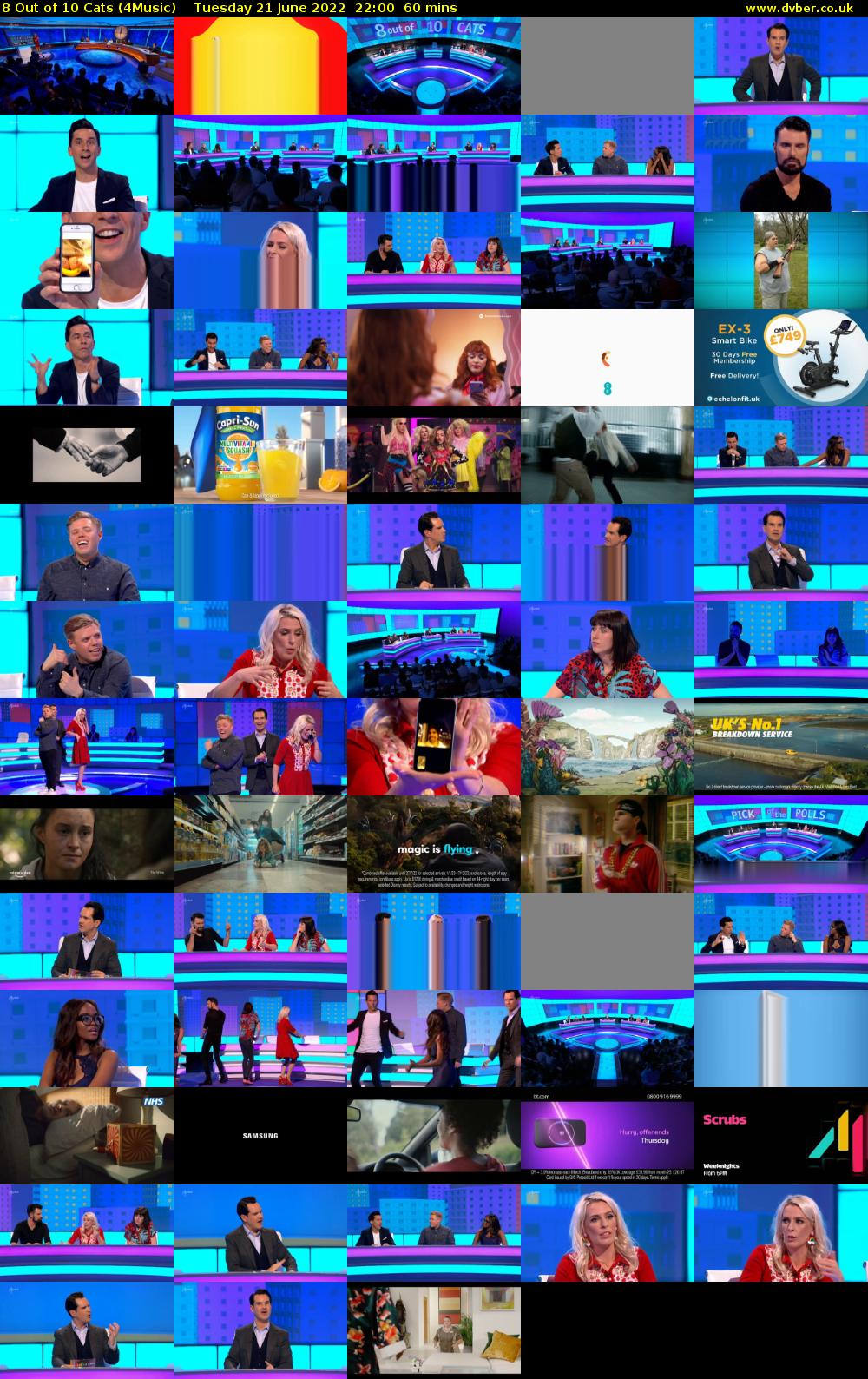 8 Out of 10 Cats (4Music) Tuesday 21 June 2022 22:00 - 23:00