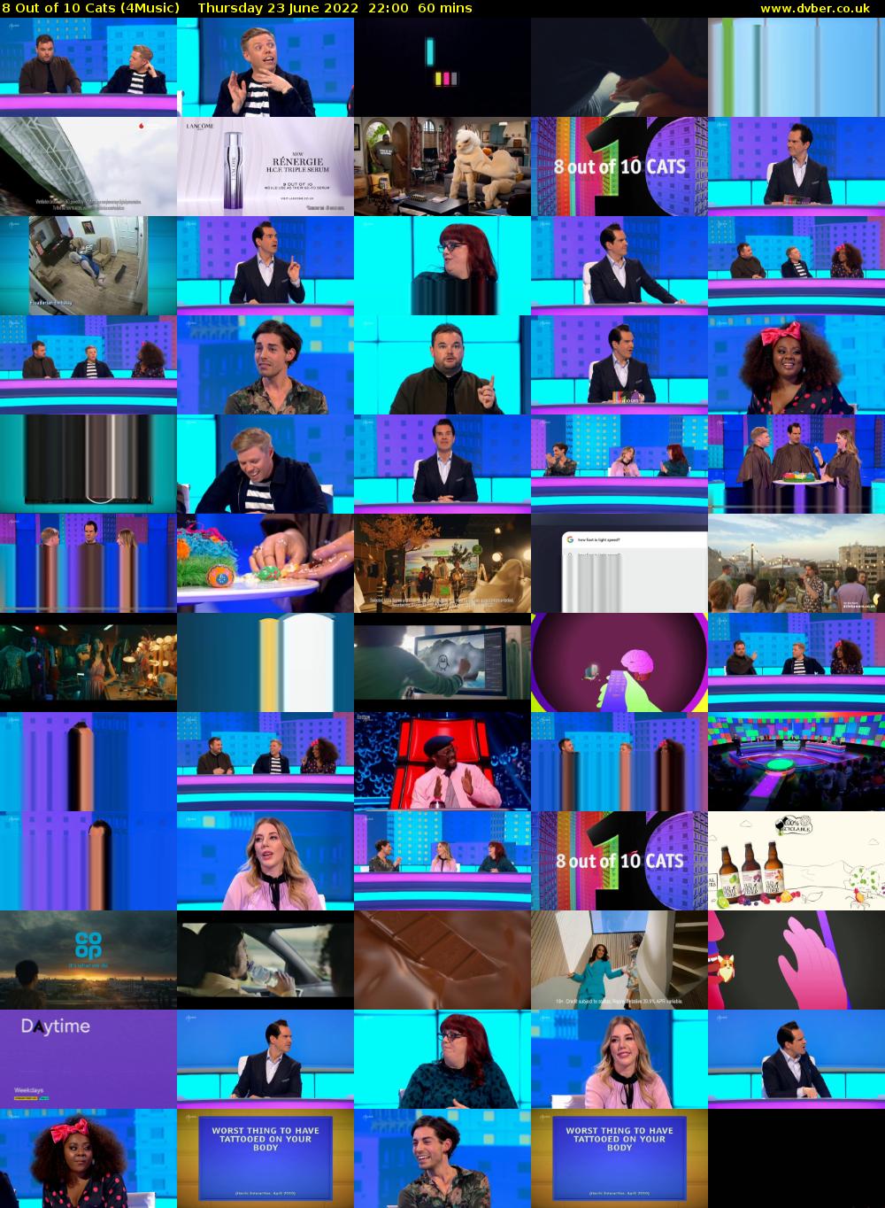 8 Out of 10 Cats (4Music) Thursday 23 June 2022 22:00 - 23:00