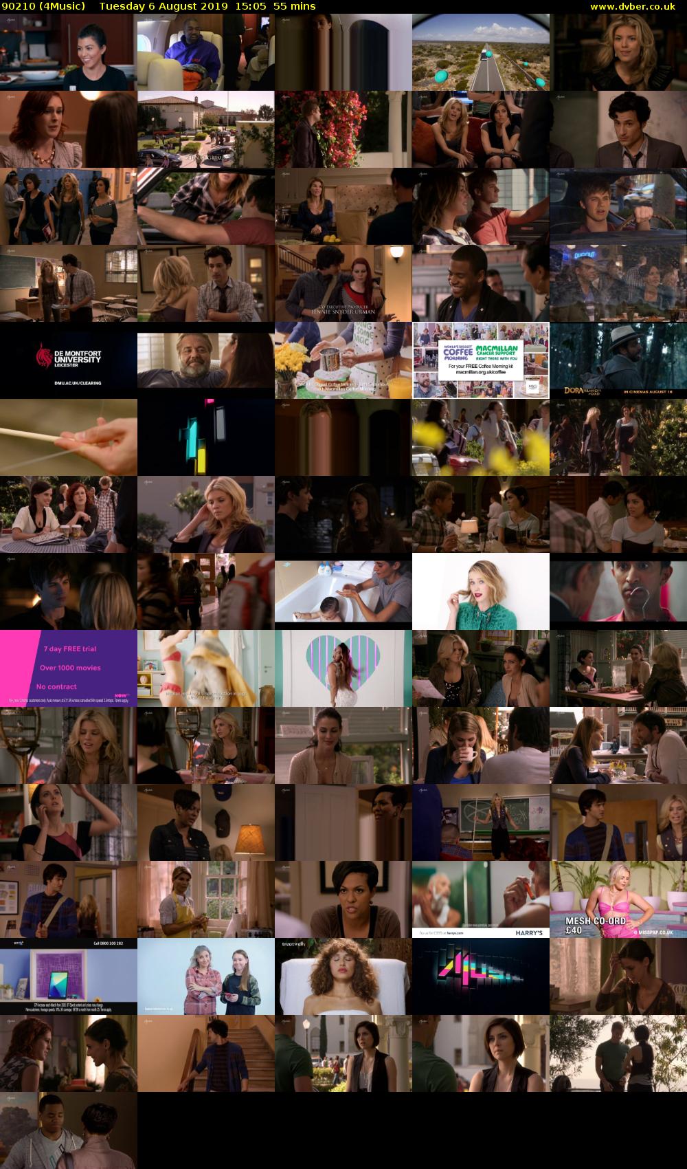 90210 (4Music) Tuesday 6 August 2019 15:05 - 16:00
