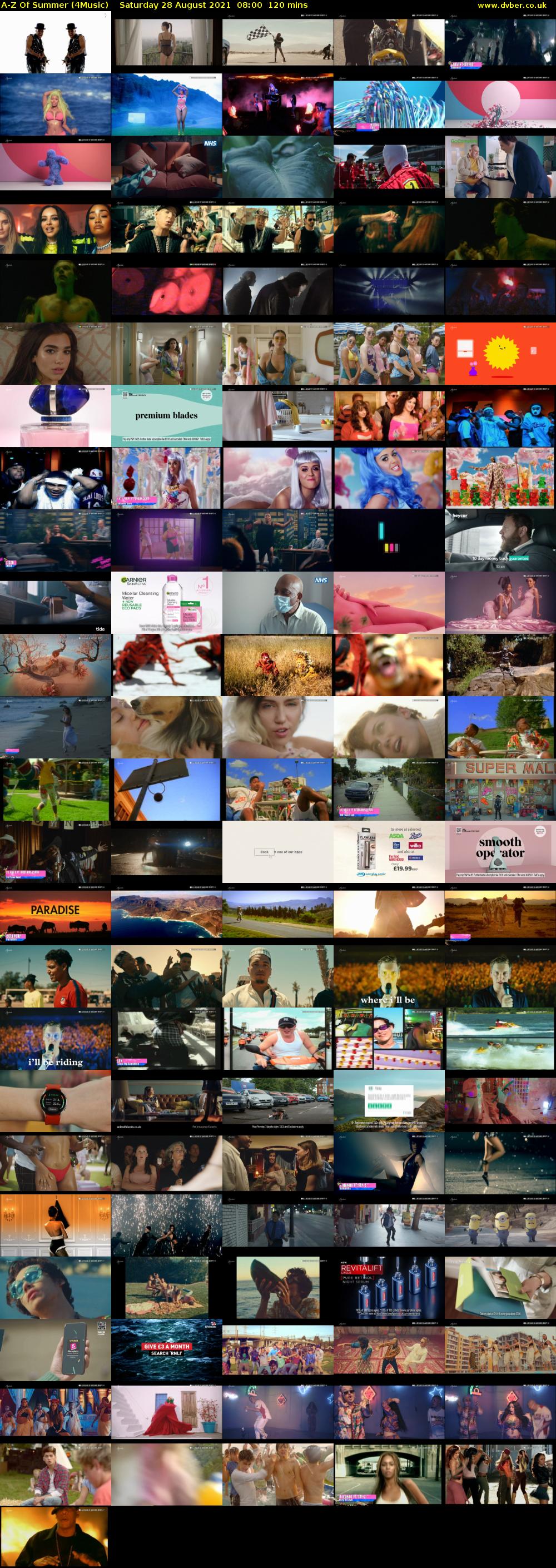A-Z Of Summer (4Music) Saturday 28 August 2021 09:00 - 11:00