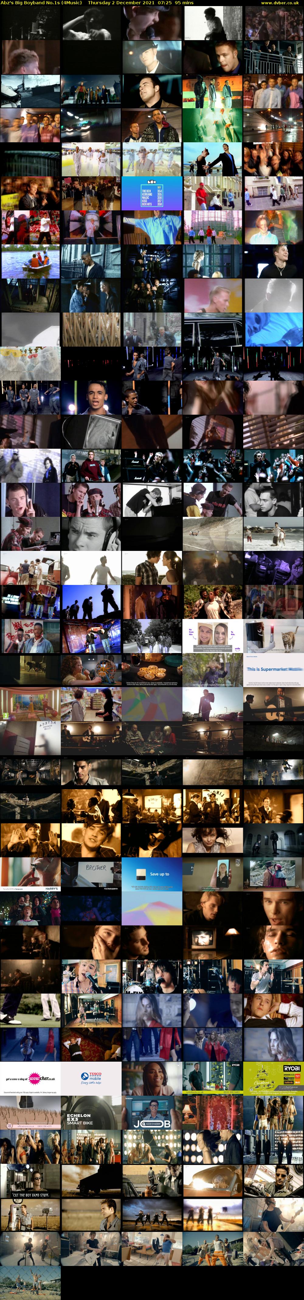 Abz's Big Boyband No.1s (4Music) Thursday 2 December 2021 07:25 - 09:00