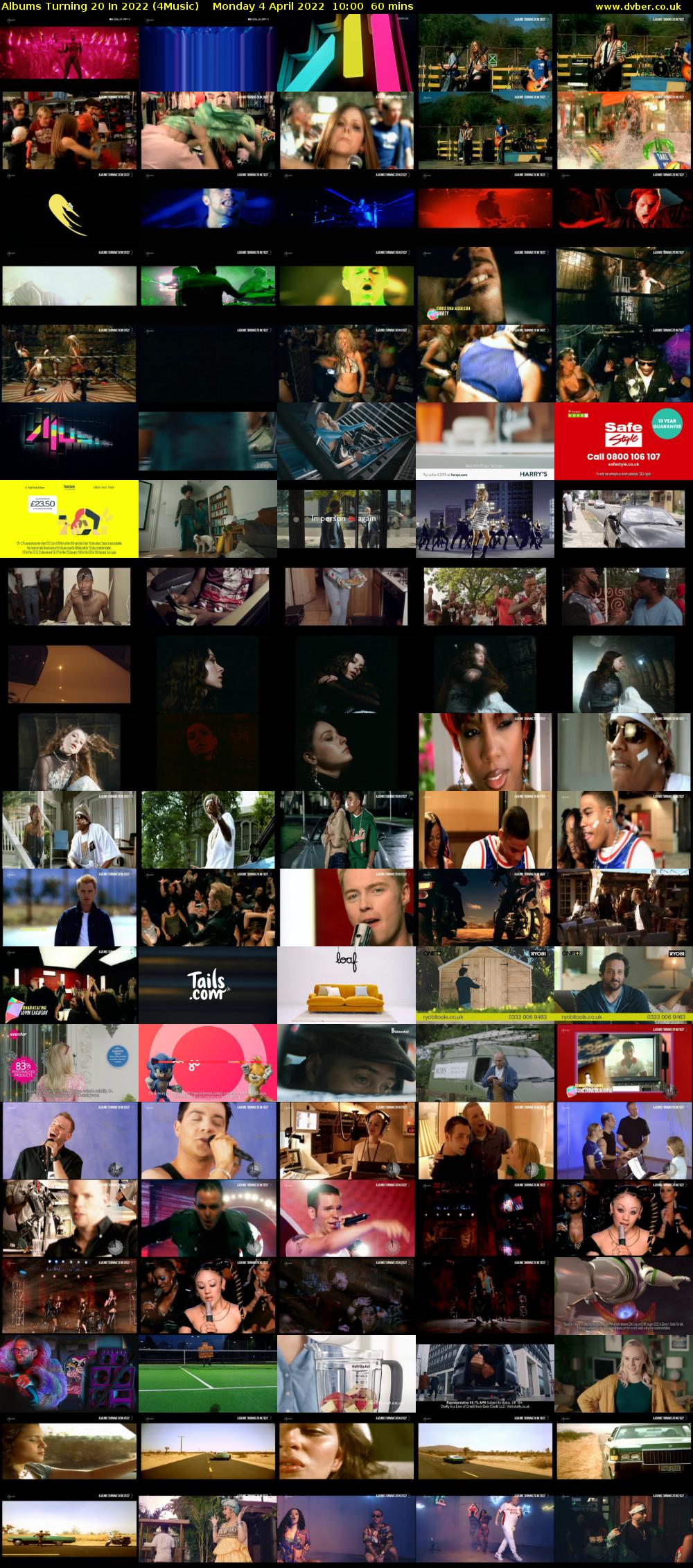 Albums Turning 20 In 2022 (4Music) Monday 4 April 2022 10:00 - 11:00