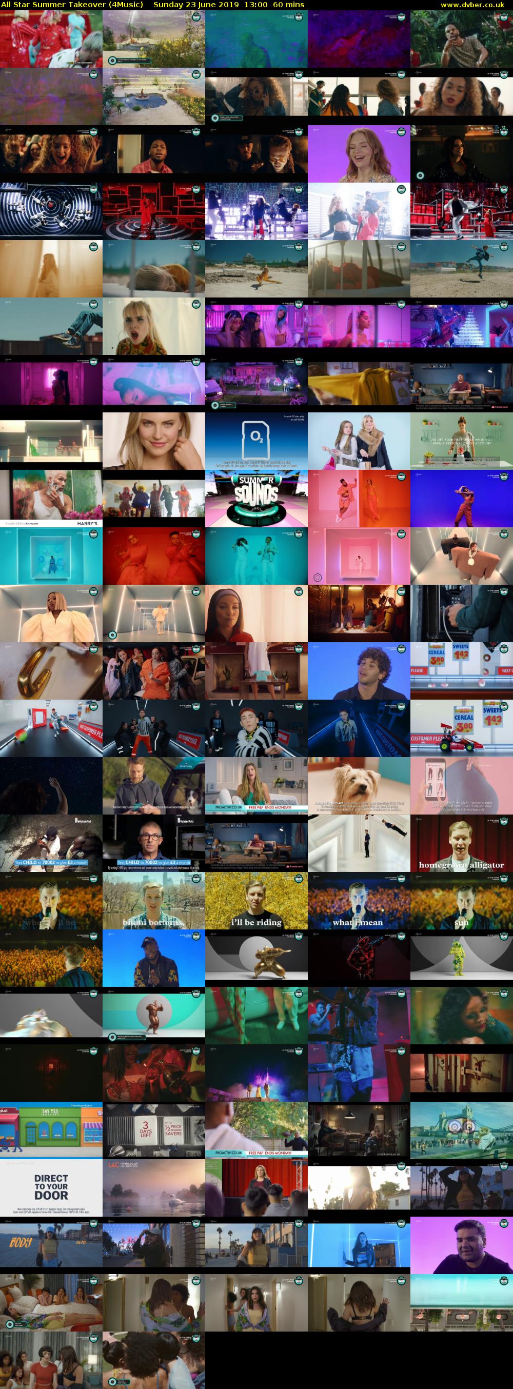 All Star Summer Takeover (4Music) Sunday 23 June 2019 13:00 - 14:00