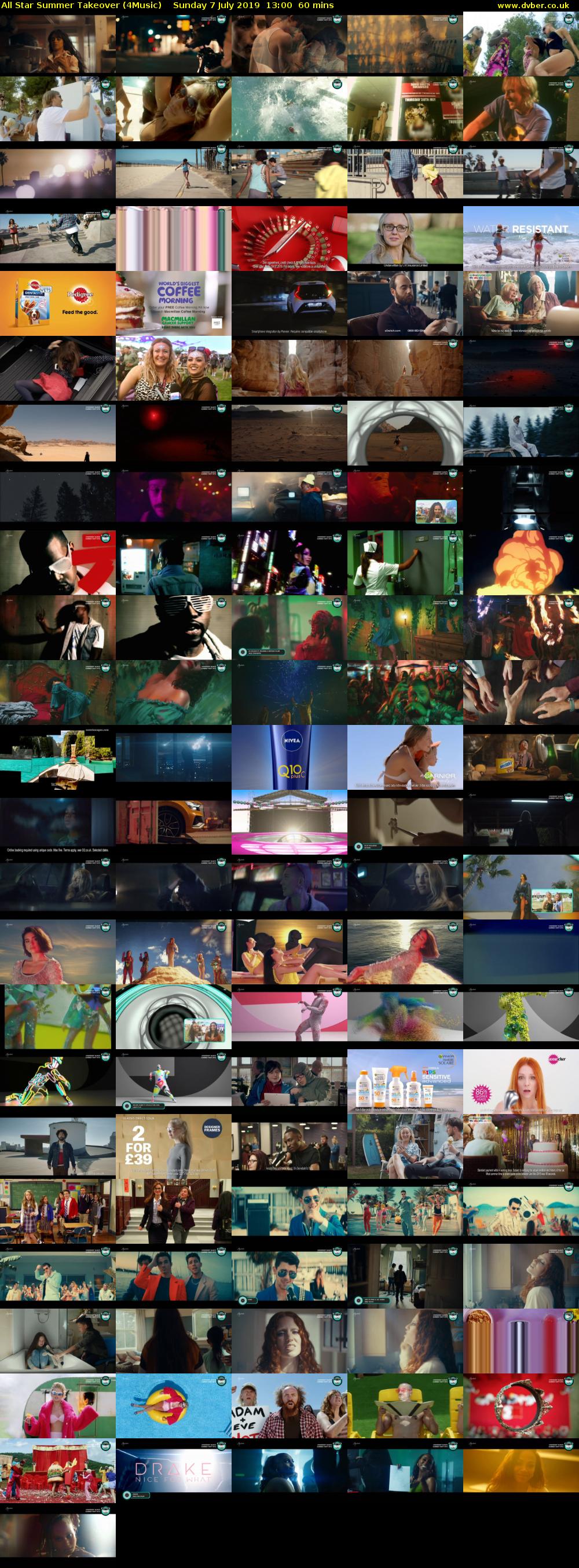 All Star Summer Takeover (4Music) Sunday 7 July 2019 13:00 - 14:00
