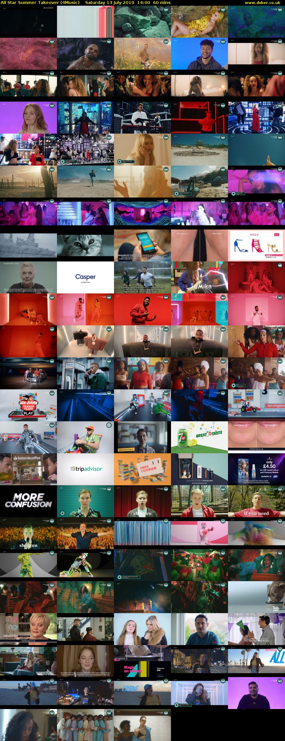 All Star Summer Takeover (4Music) Saturday 13 July 2019 14:00 - 15:00