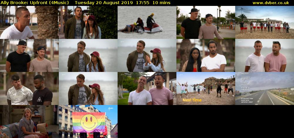 Ally Brooke: Upfront (4Music) Tuesday 20 August 2019 17:55 - 18:05