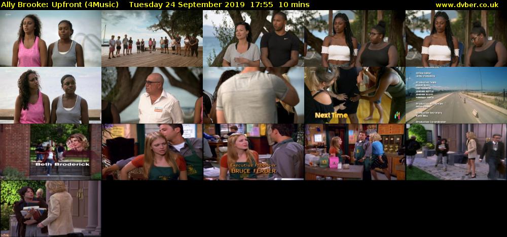 Ally Brooke: Upfront (4Music) Tuesday 24 September 2019 17:55 - 18:05