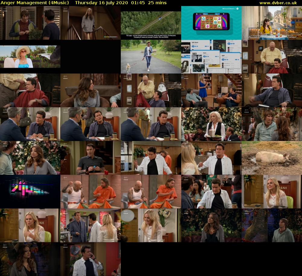 Anger Management (4Music) Thursday 16 July 2020 01:45 - 02:10