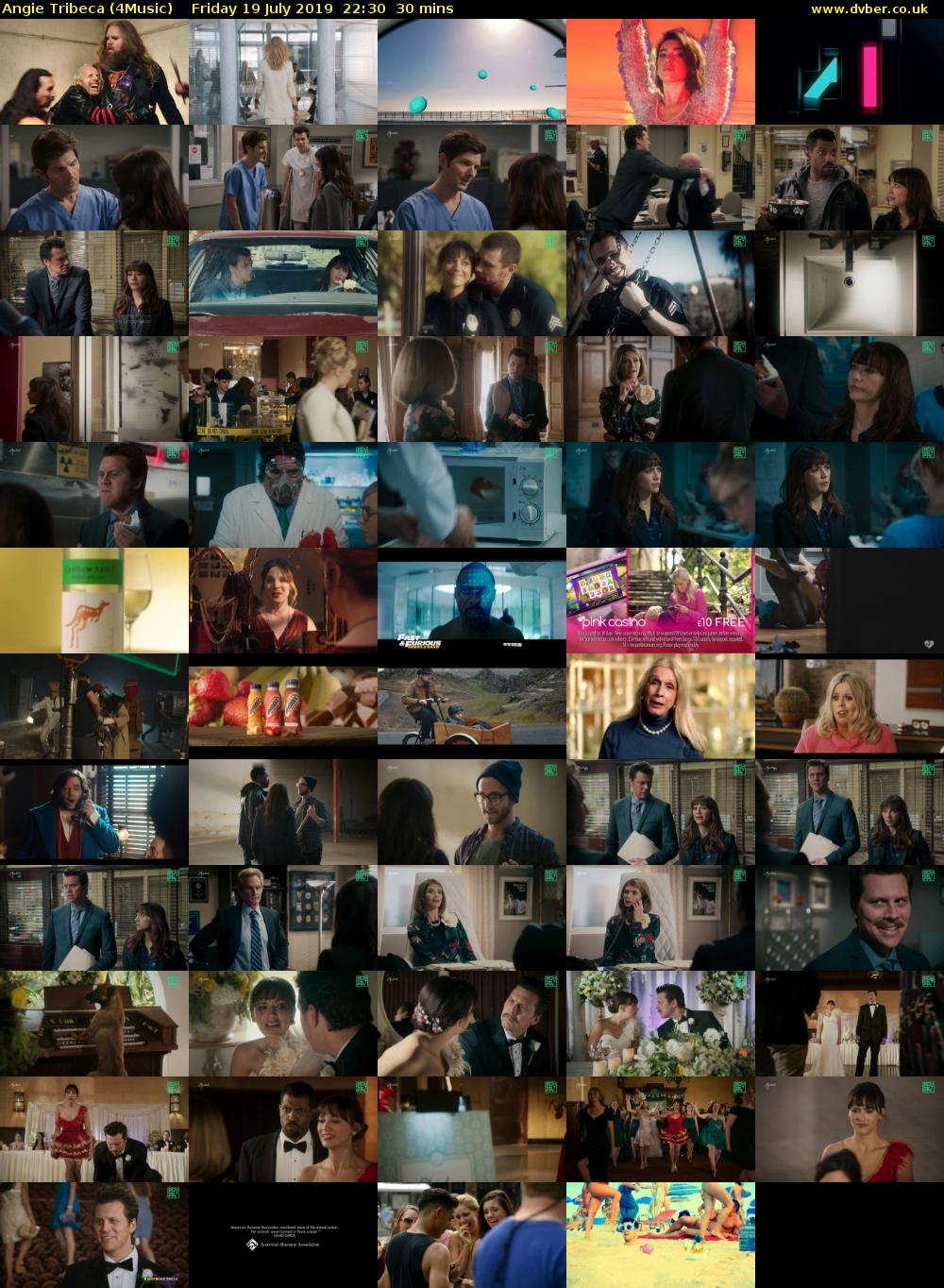Angie Tribeca (4Music) Friday 19 July 2019 22:30 - 23:00