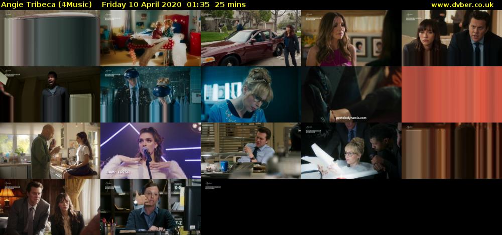 Angie Tribeca (4Music) Friday 10 April 2020 01:35 - 02:00