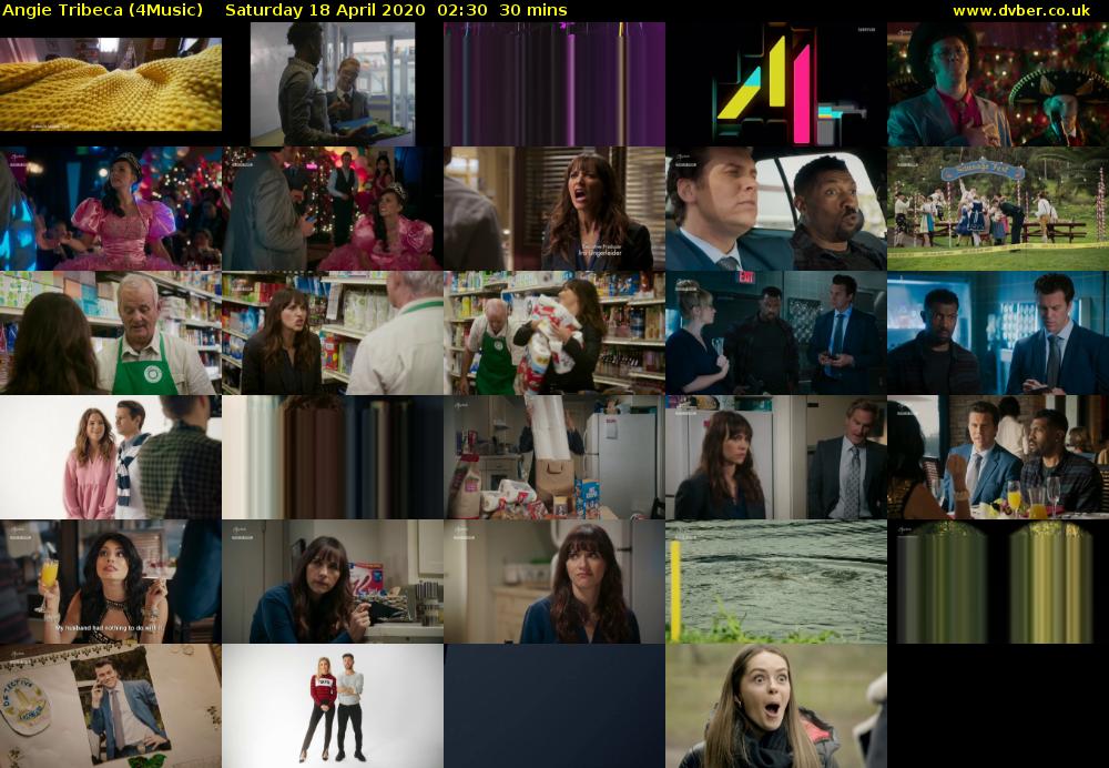 Angie Tribeca (4Music) Saturday 18 April 2020 02:30 - 03:00