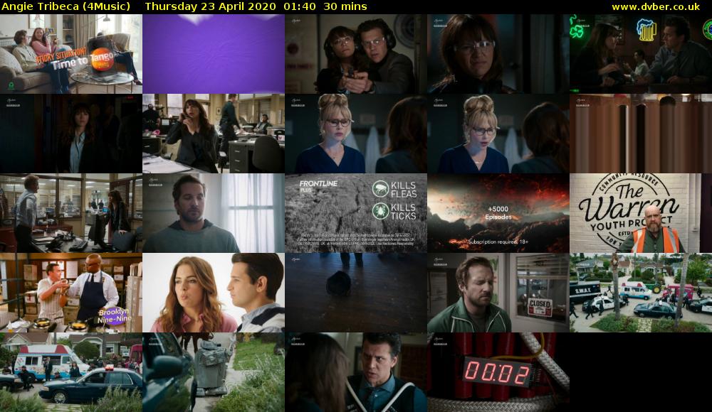 Angie Tribeca (4Music) Thursday 23 April 2020 01:40 - 02:10