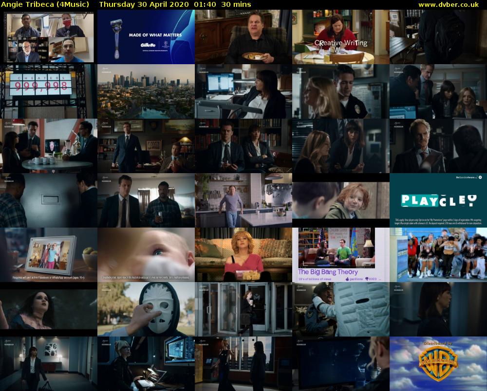 Angie Tribeca (4Music) Thursday 30 April 2020 01:40 - 02:10