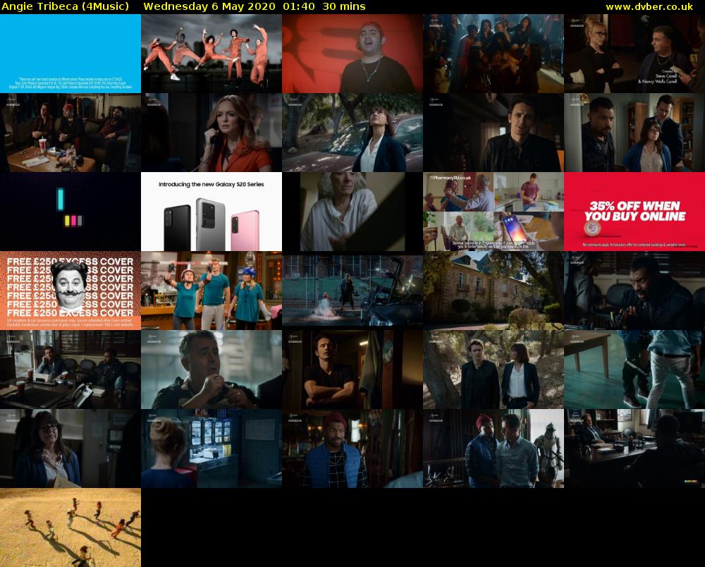Angie Tribeca (4Music) Wednesday 6 May 2020 01:40 - 02:10