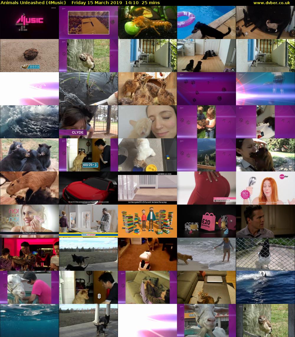 Animals Unleashed (4Music) Friday 15 March 2019 14:10 - 14:35