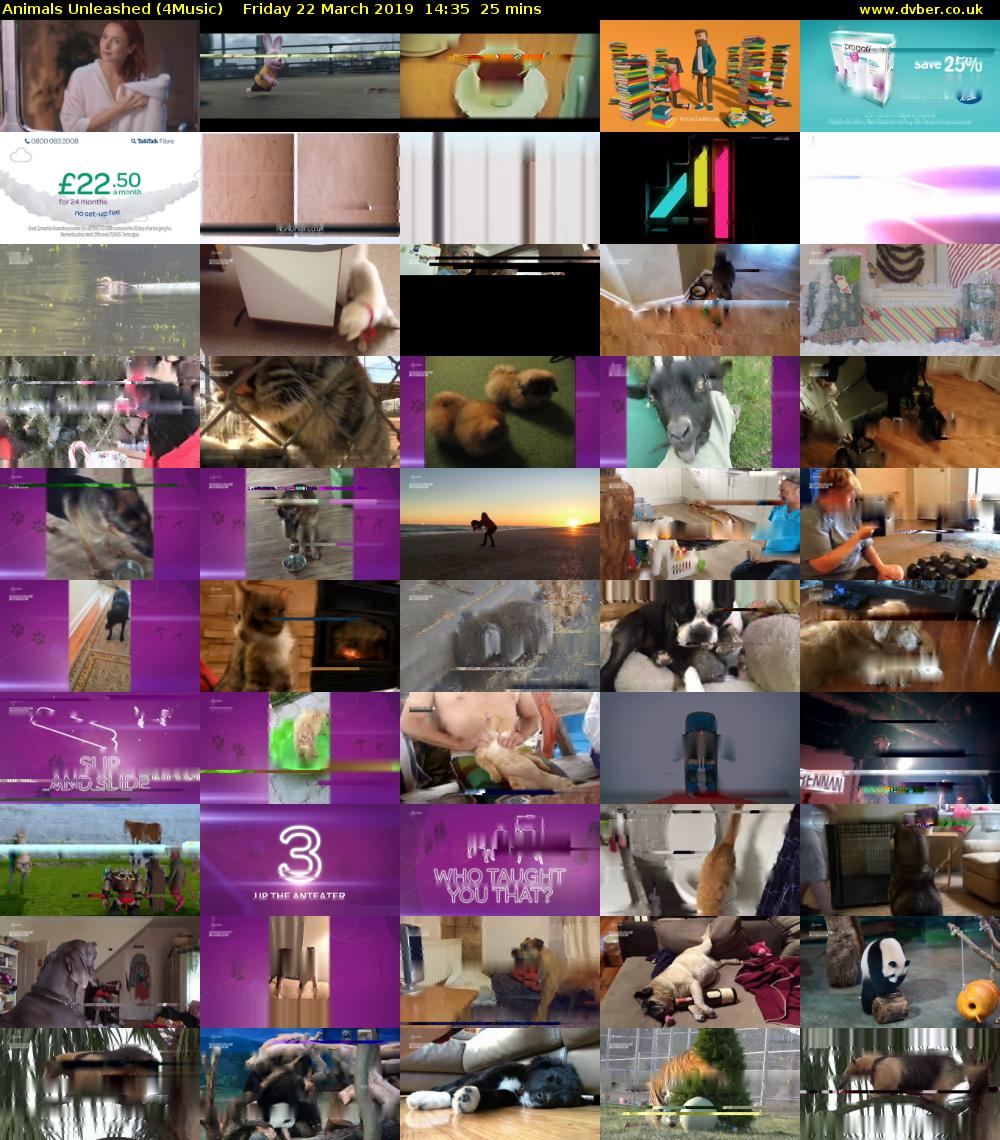 Animals Unleashed (4Music) Friday 22 March 2019 14:35 - 15:00
