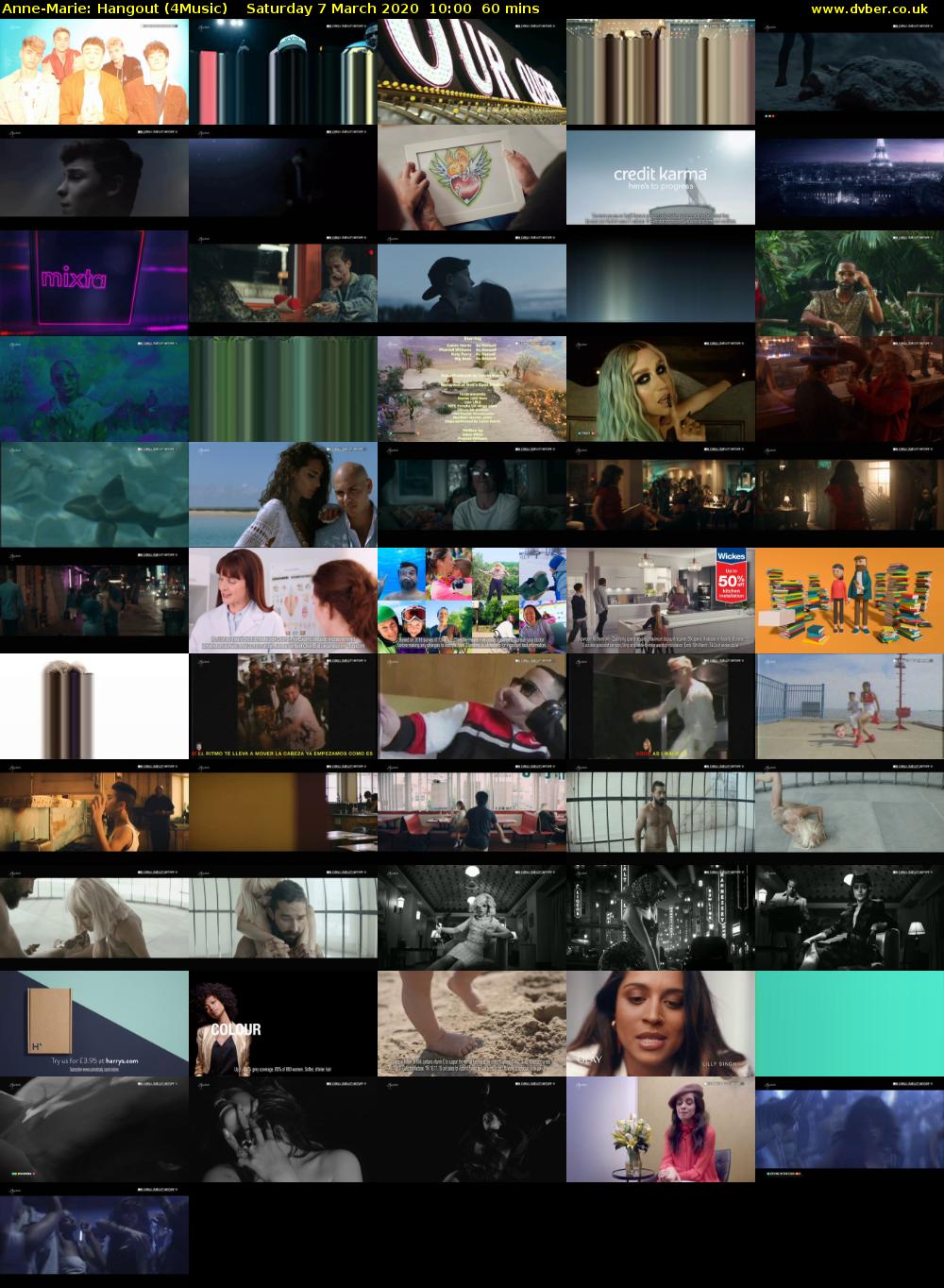 Anne-Marie: Hangout (4Music) Saturday 7 March 2020 10:00 - 11:00