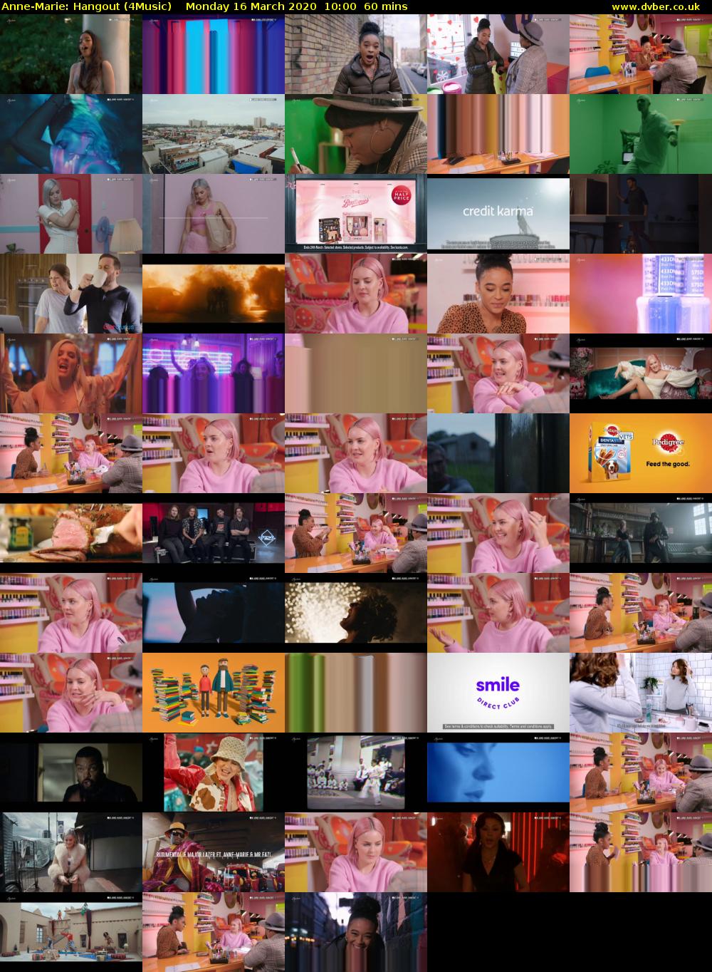 Anne-Marie: Hangout (4Music) Monday 16 March 2020 10:00 - 11:00