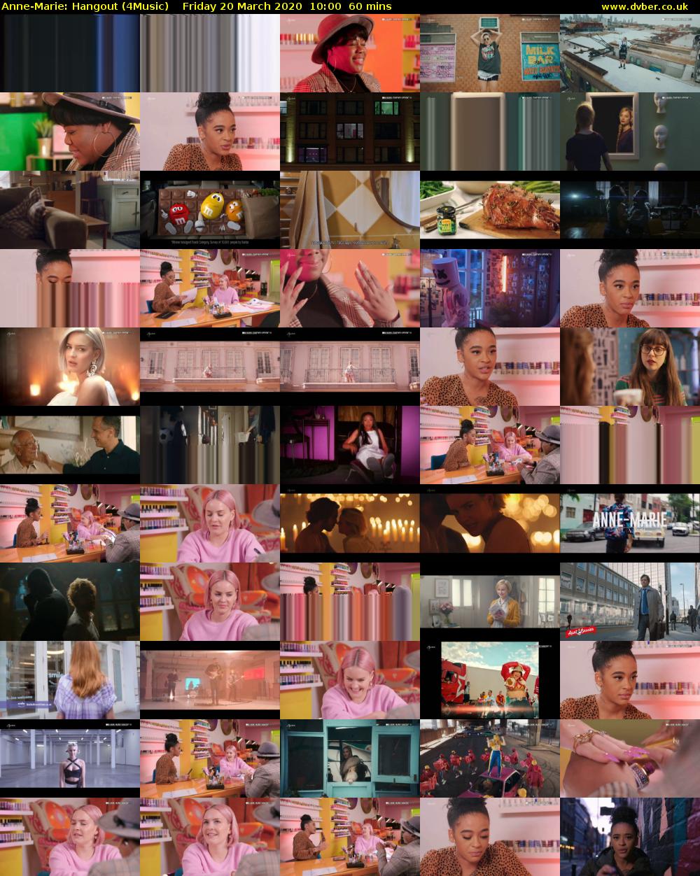 Anne-Marie: Hangout (4Music) Friday 20 March 2020 10:00 - 11:00