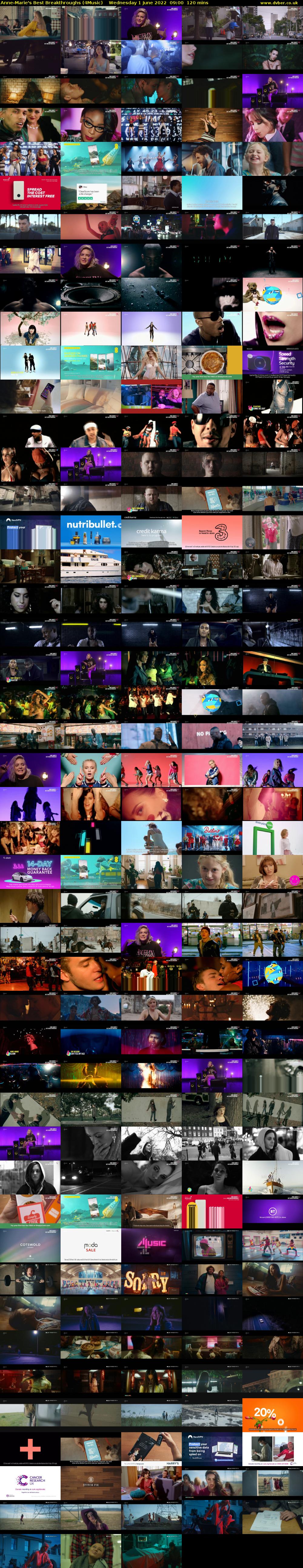 Anne-Marie's Best Breakthroughs (4Music) Wednesday 1 June 2022 09:00 - 11:00