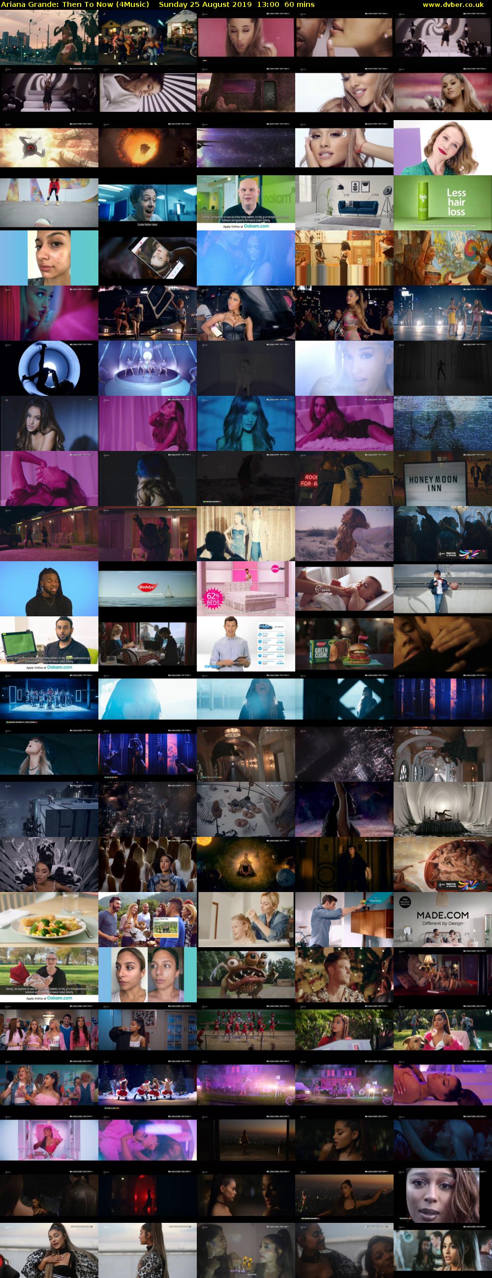 Ariana Grande: Then To Now (4Music) Sunday 25 August 2019 13:00 - 14:00