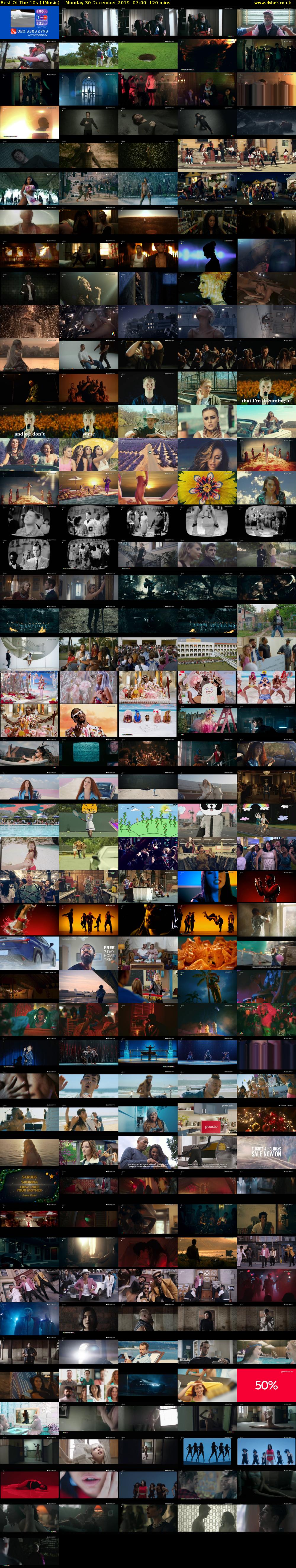 Best Of The 10s (4Music) Monday 30 December 2019 07:00 - 09:00