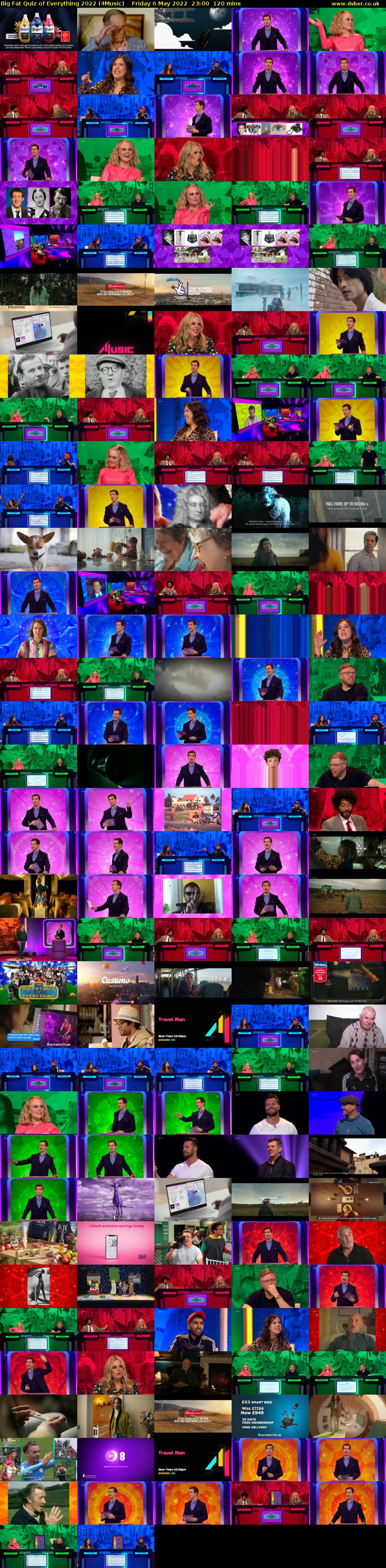 Big Fat Quiz of Everything 2022 (4Music) Friday 6 May 2022 23:00 - 01:00