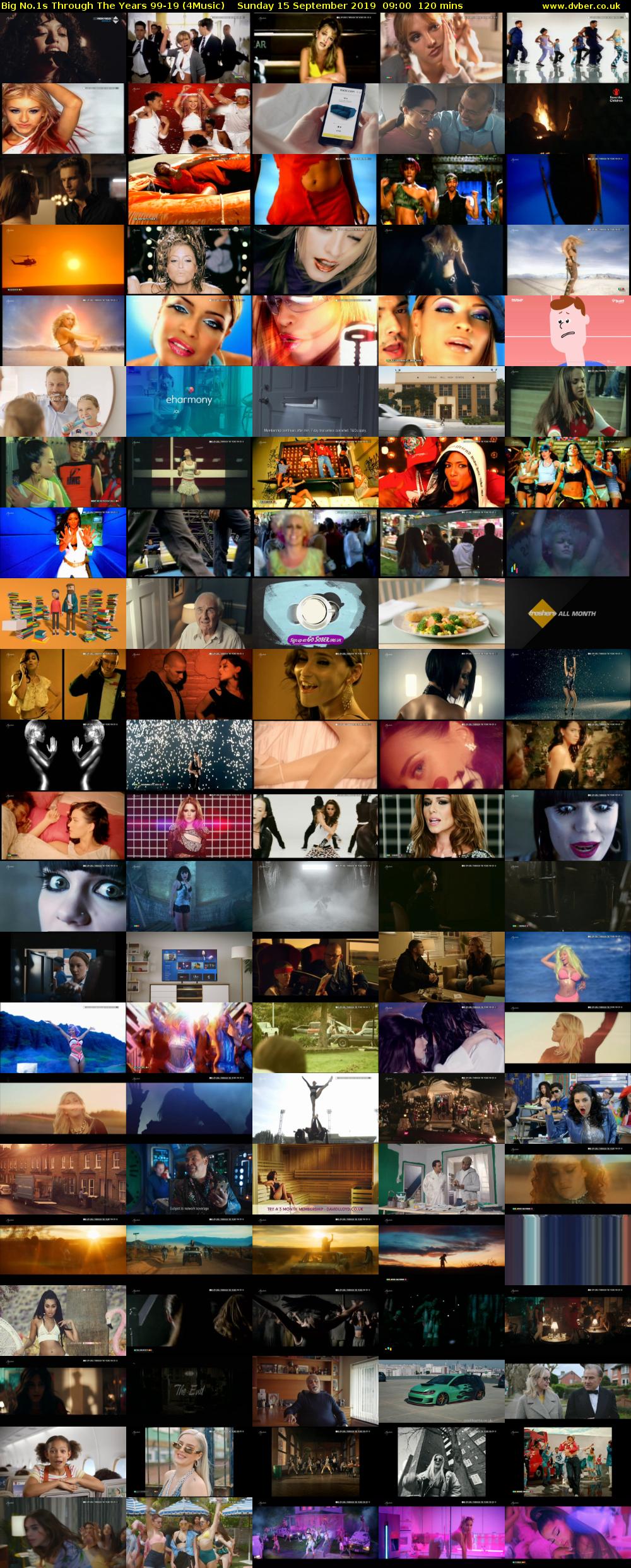 Big No.1s Through The Years 99-19 (4Music) Sunday 15 September 2019 09:00 - 11:00
