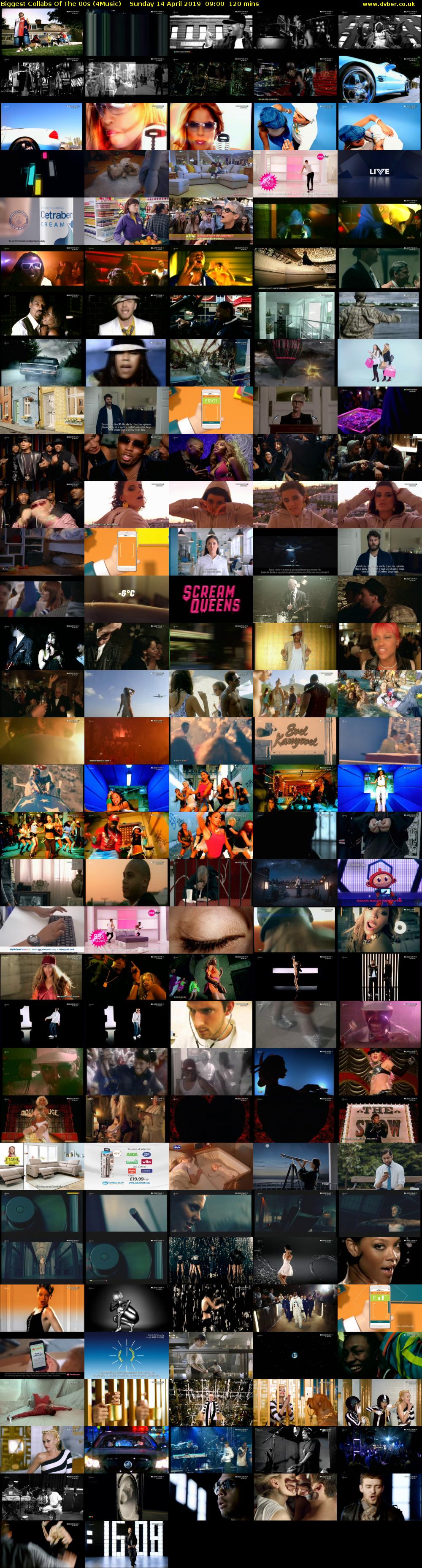 Biggest Collabs Of The 00s (4Music) Sunday 14 April 2019 09:00 - 11:00