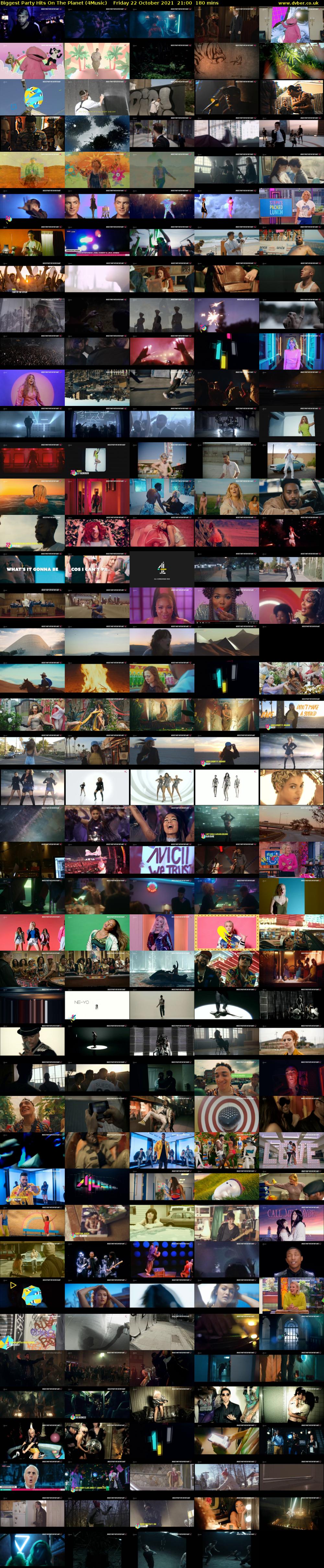 Biggest Party Hits On The Planet (4Music) Friday 22 October 2021 21:00 - 00:00
