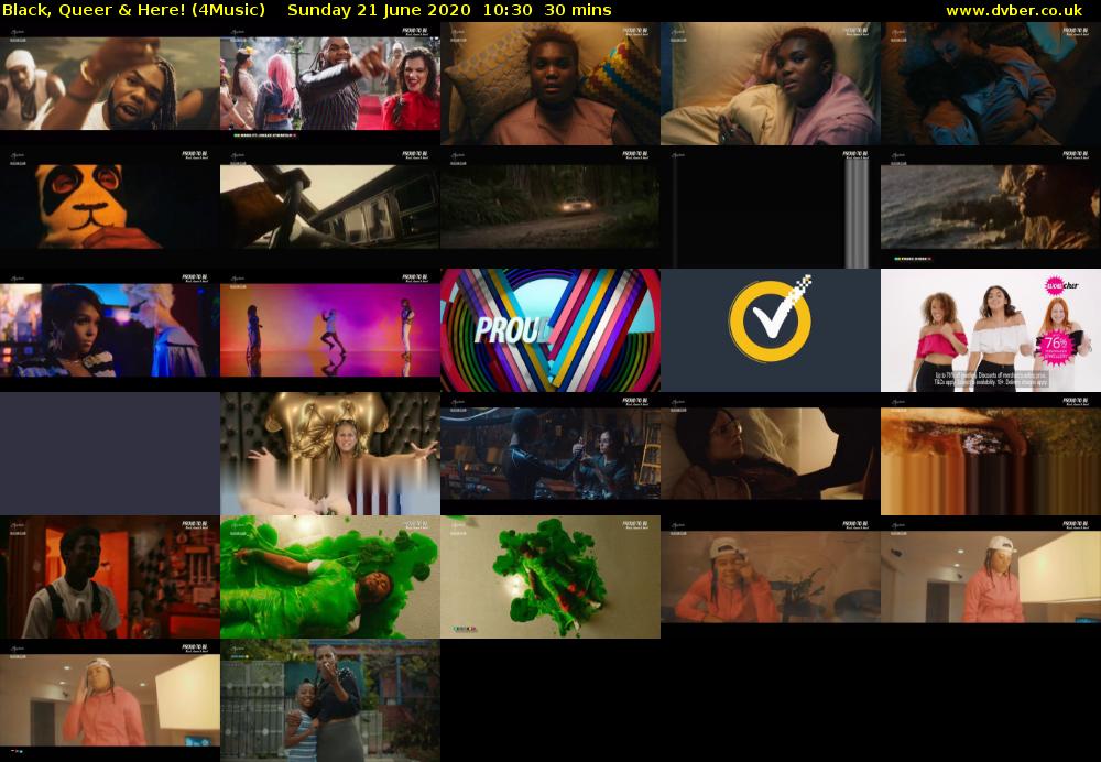 Black, Queer & Here! (4Music) Sunday 21 June 2020 10:30 - 11:00
