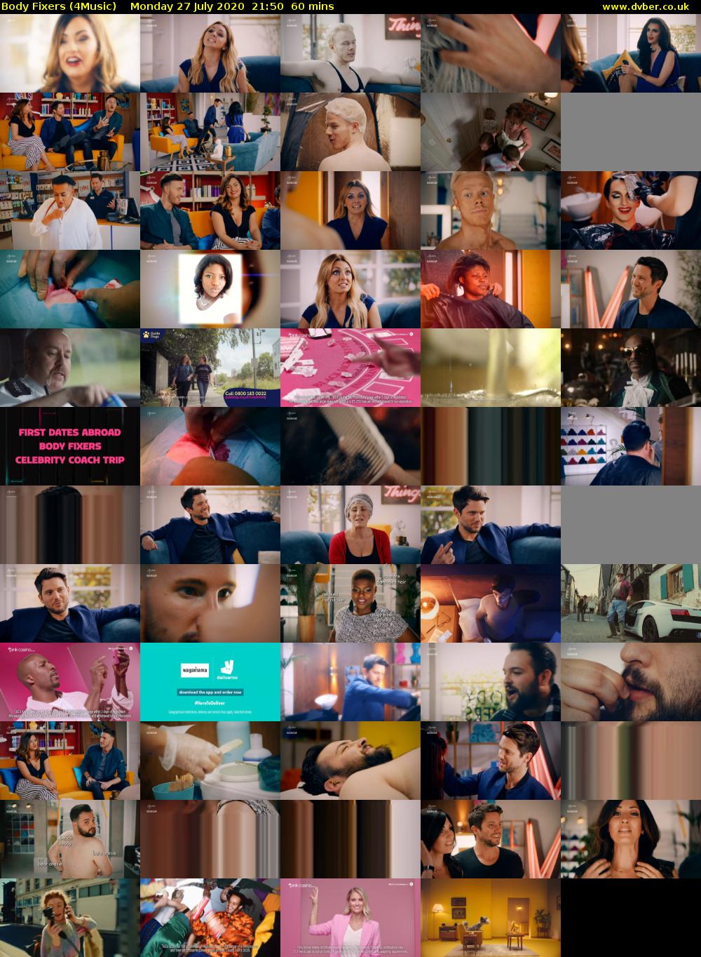 Body Fixers (4Music) Monday 27 July 2020 21:50 - 22:50