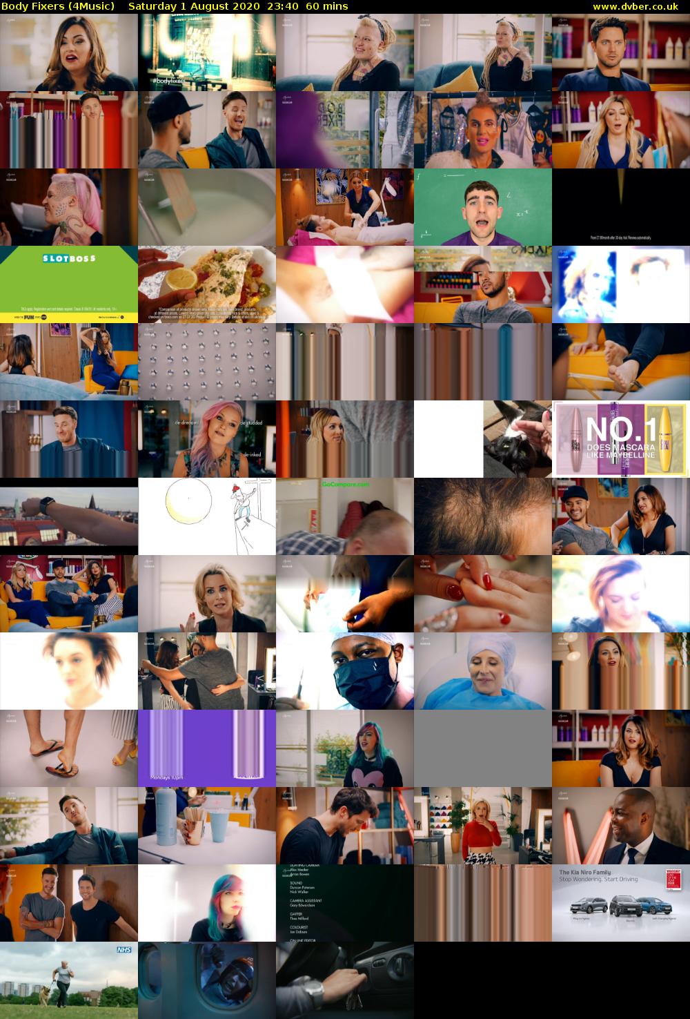 Body Fixers (4Music) Saturday 1 August 2020 23:40 - 00:40