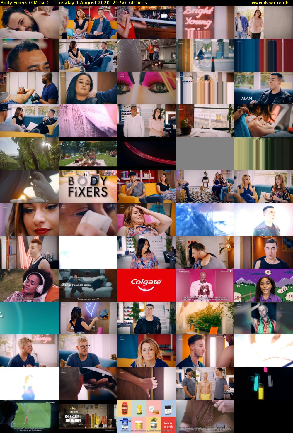 Body Fixers (4Music) Tuesday 4 August 2020 21:50 - 22:50
