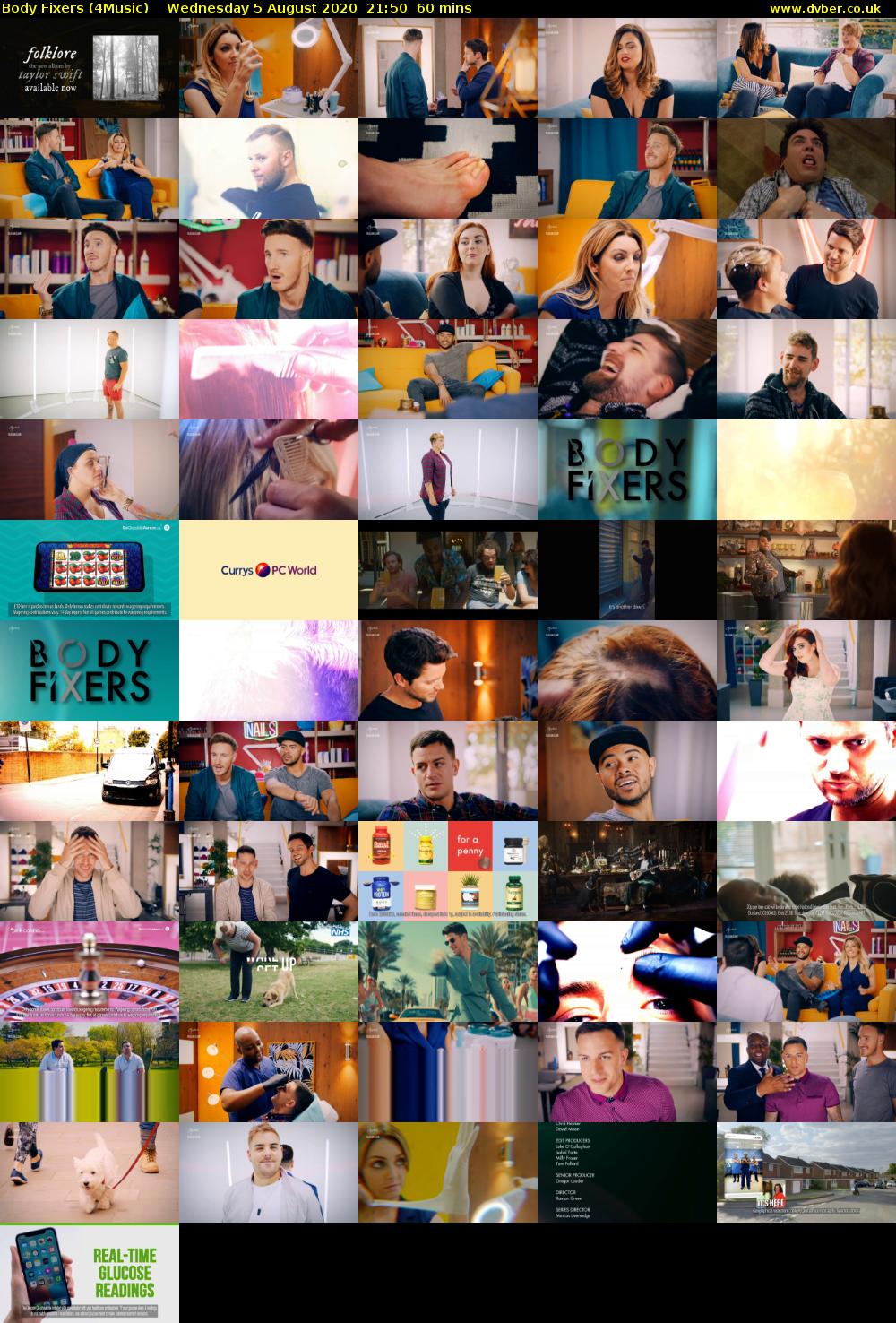 Body Fixers (4Music) Wednesday 5 August 2020 21:50 - 22:50