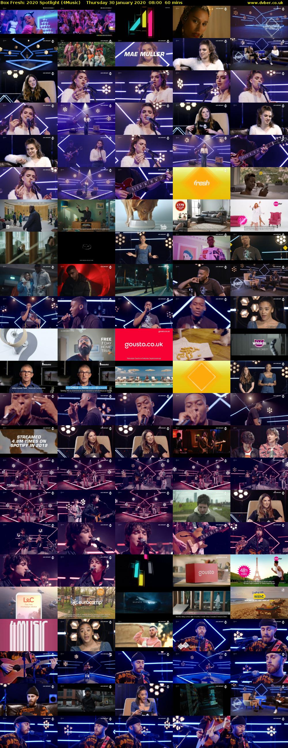 Box Fresh: 2020 Spotlight (4Music) Thursday 30 January 2020 08:00 - 09:00