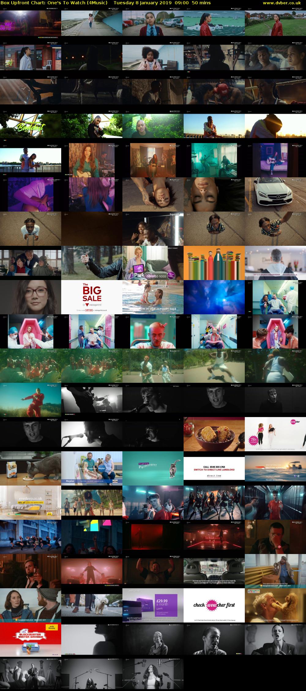Box Upfront Chart: One's To Watch (4Music) Tuesday 8 January 2019 09:00 - 09:50