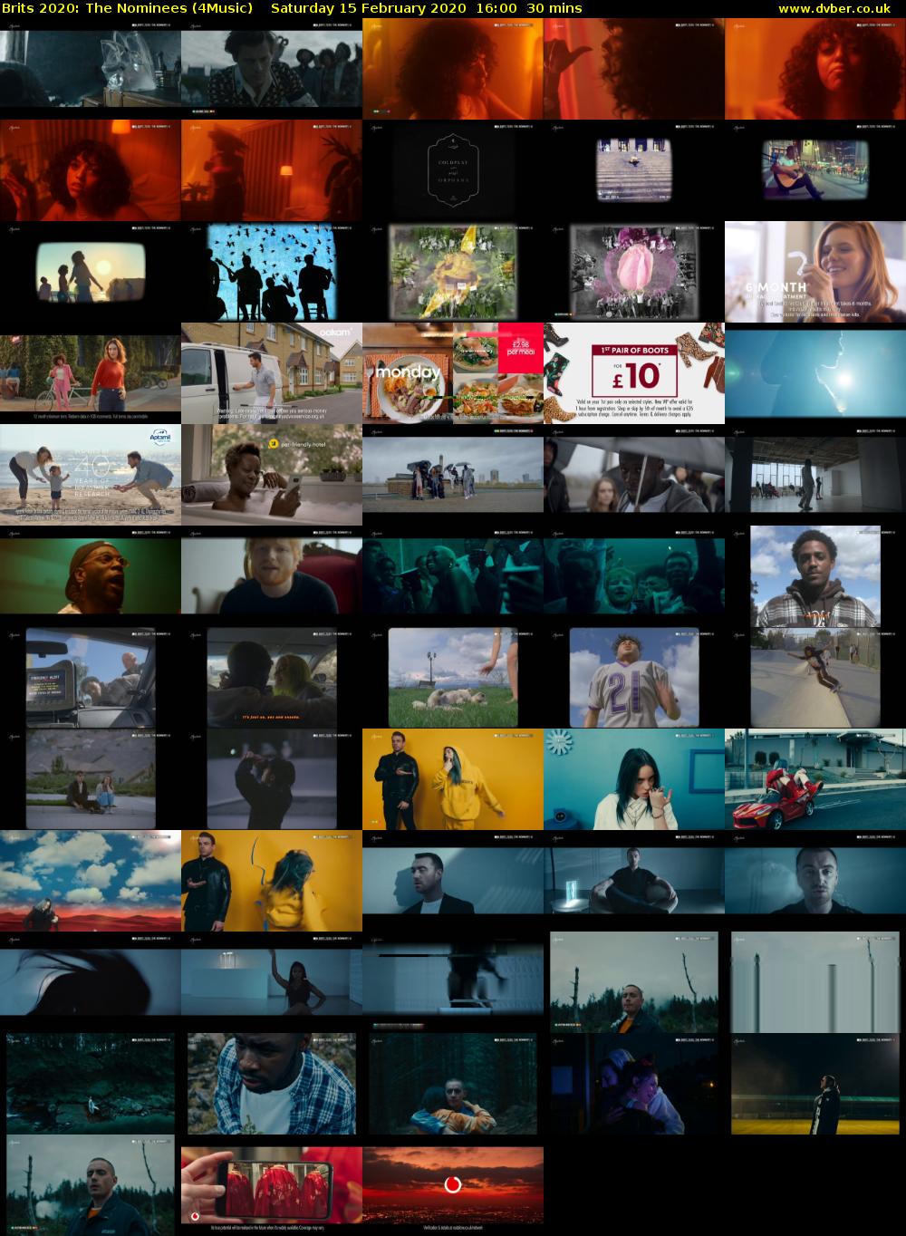 Brits 2020: The Nominees (4Music) Saturday 15 February 2020 16:00 - 16:30