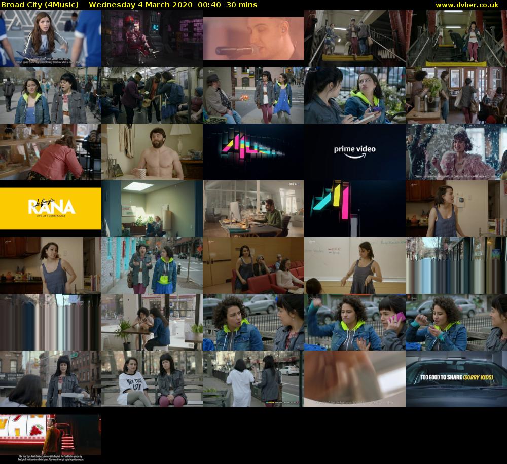 Broad City (4Music) Wednesday 4 March 2020 00:40 - 01:10
