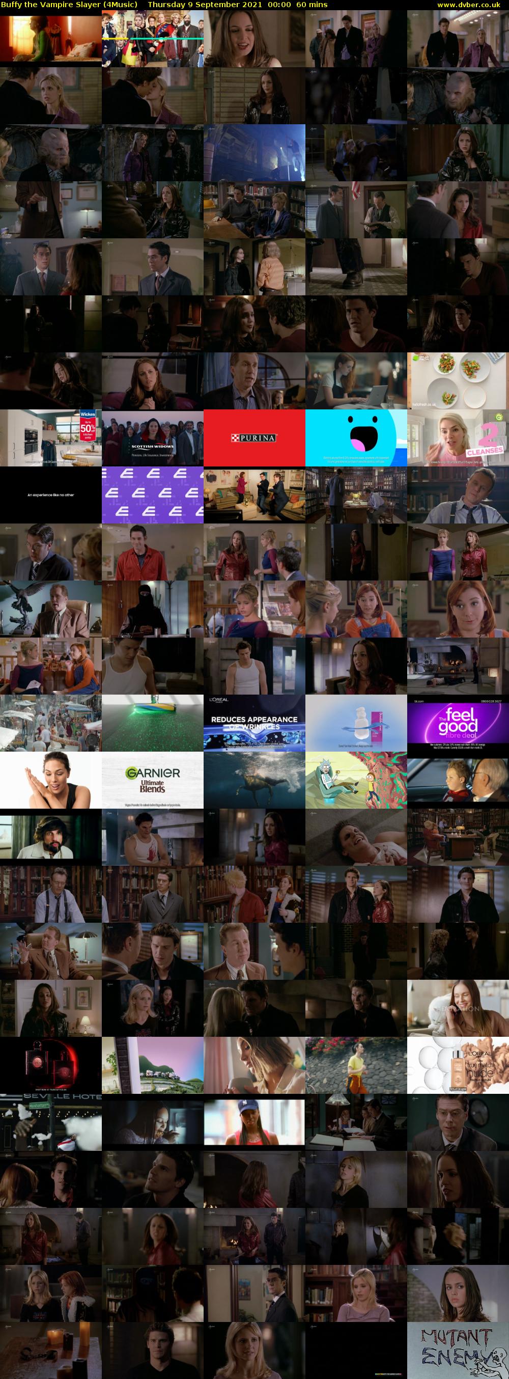 Buffy the Vampire Slayer (4Music) Thursday 9 September 2021 01:00 - 02:00