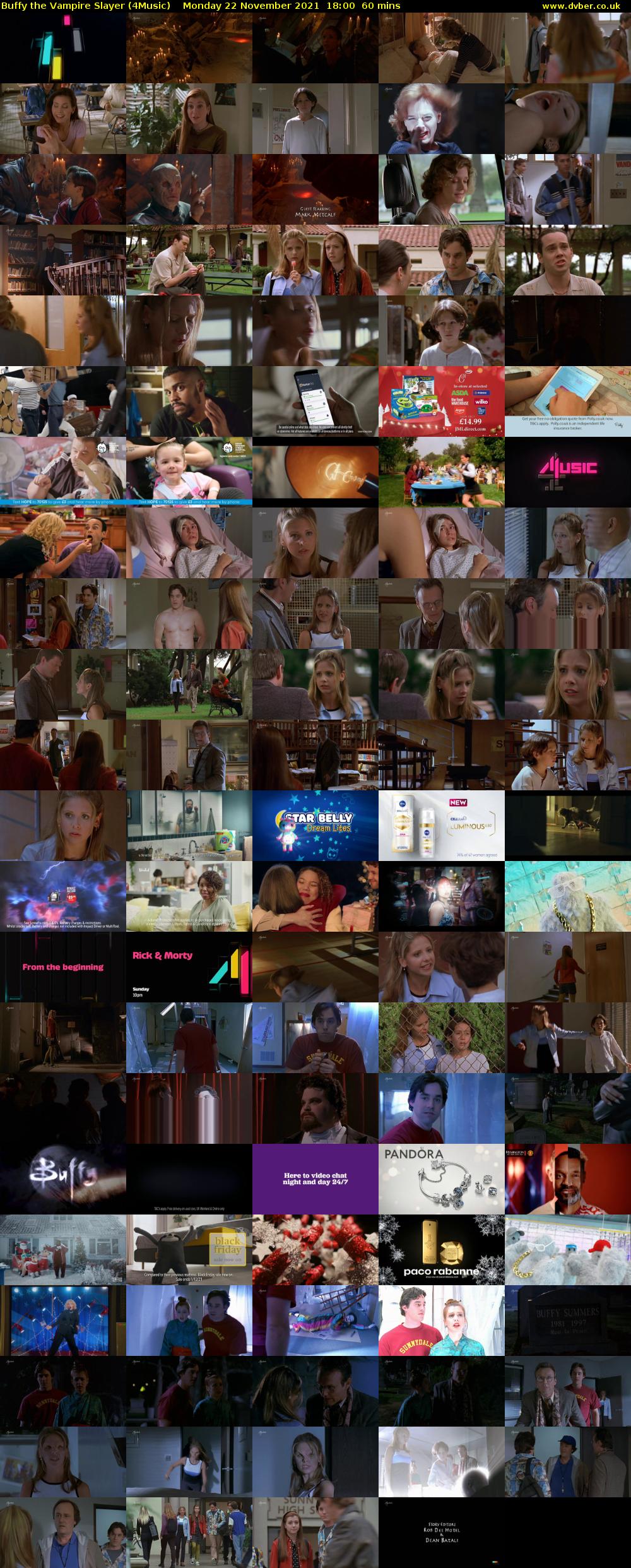 Buffy the Vampire Slayer (4Music) Monday 22 November 2021 18:00 - 19:00